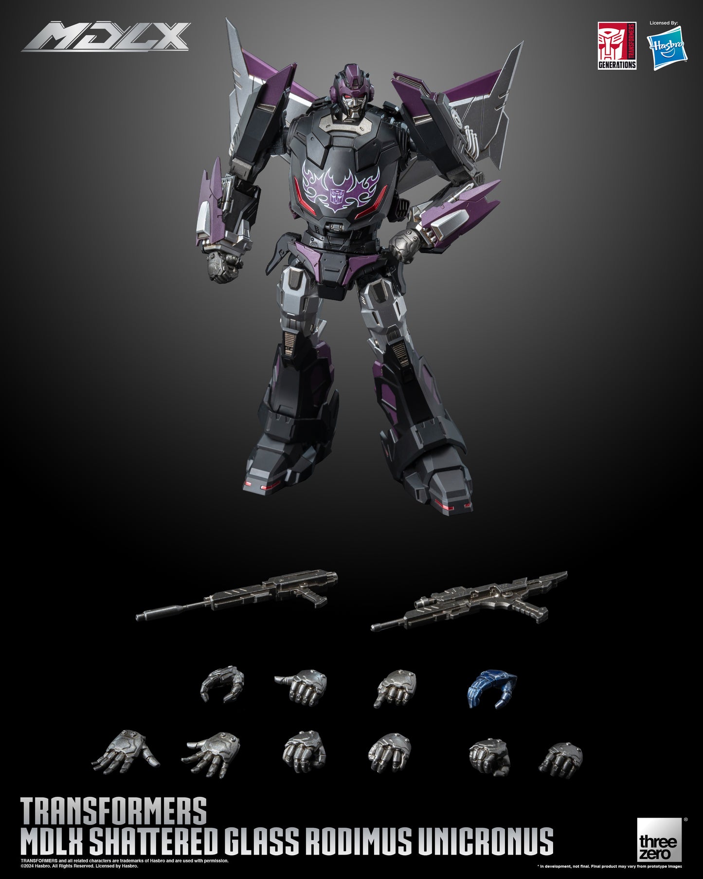 Rodimus Unicronus Transformers Shattered Glass MDLX Action Figure