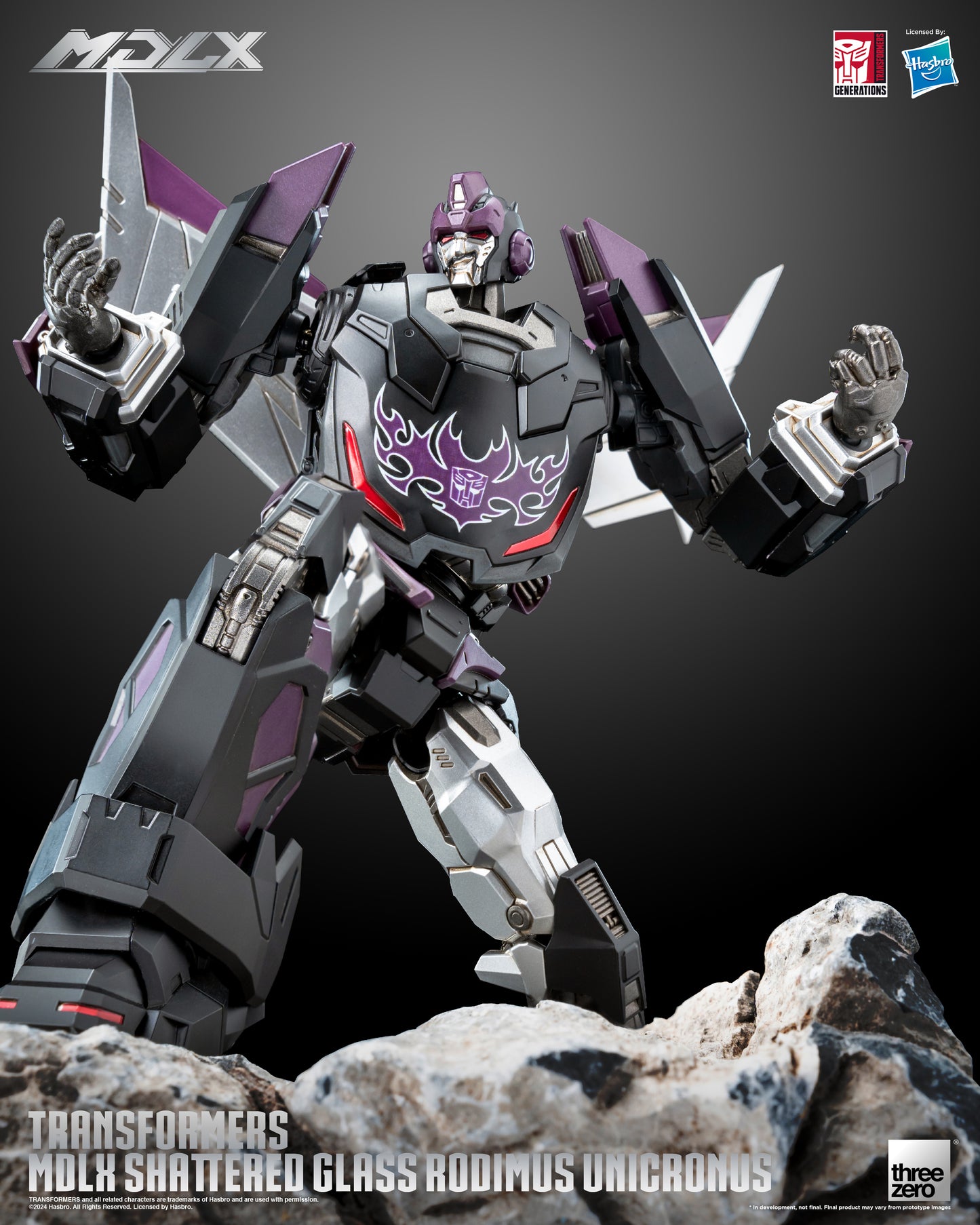 Rodimus Unicronus Transformers Shattered Glass MDLX Action Figure