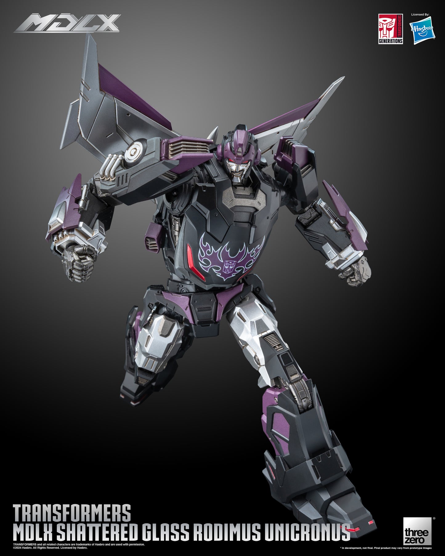 Rodimus Unicronus Transformers Shattered Glass MDLX Action Figure