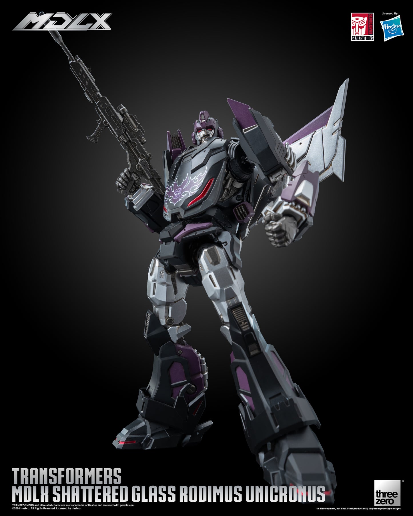 Rodimus Unicronus Transformers Shattered Glass MDLX Action Figure