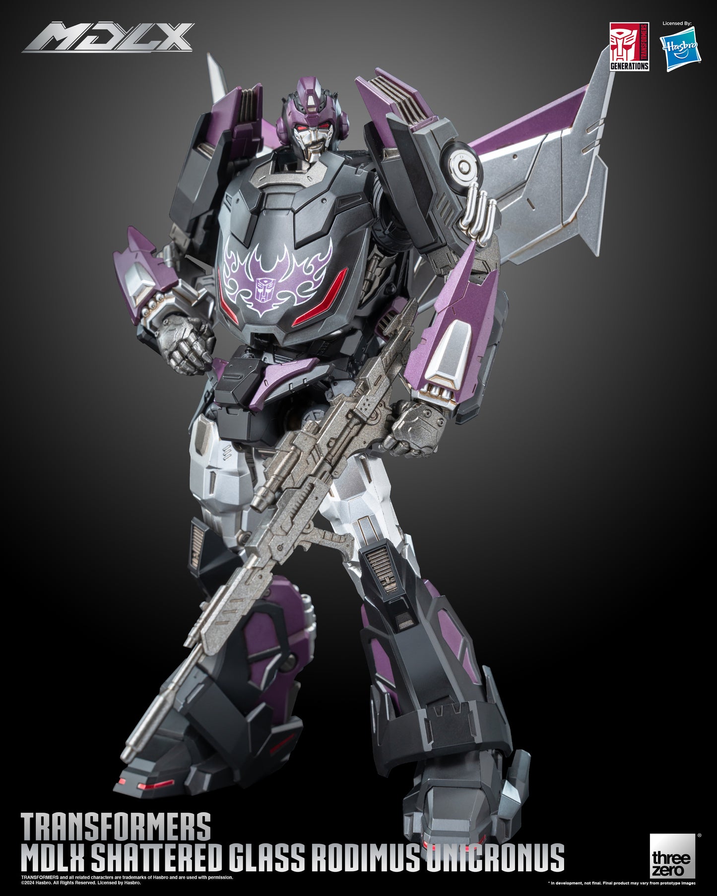 Rodimus Unicronus Transformers Shattered Glass MDLX Action Figure