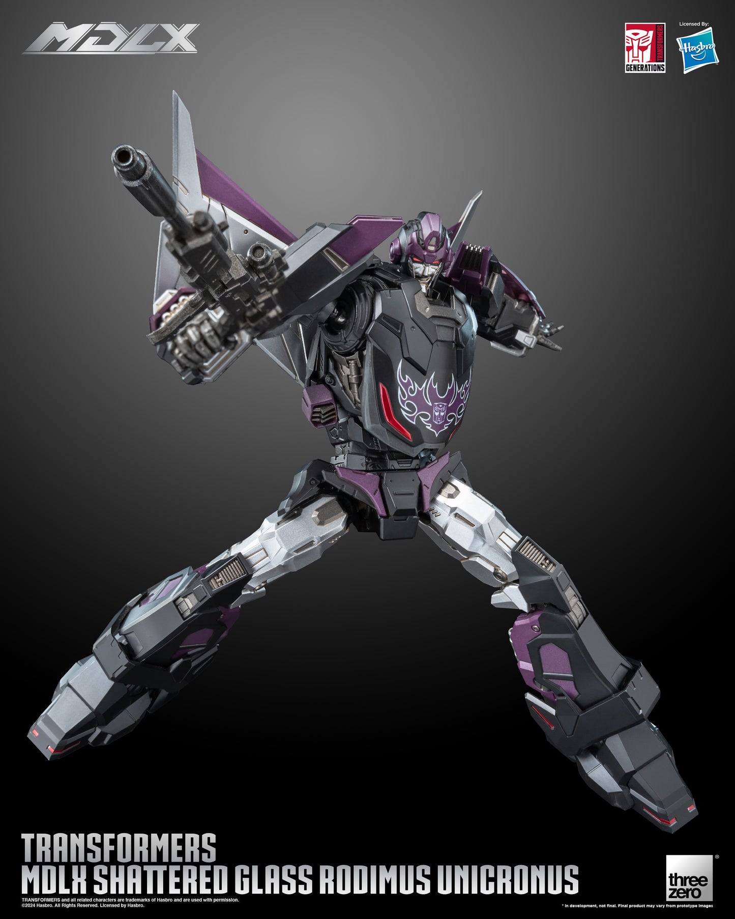 Rodimus Unicronus Transformers Shattered Glass MDLX Action Figure