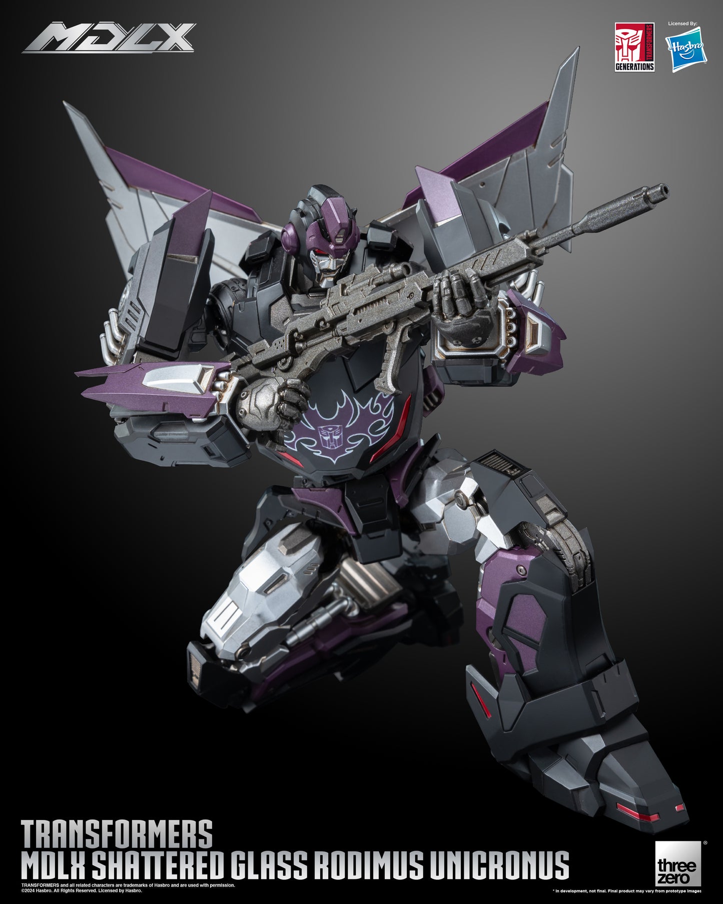 Rodimus Unicronus Transformers Shattered Glass MDLX Action Figure