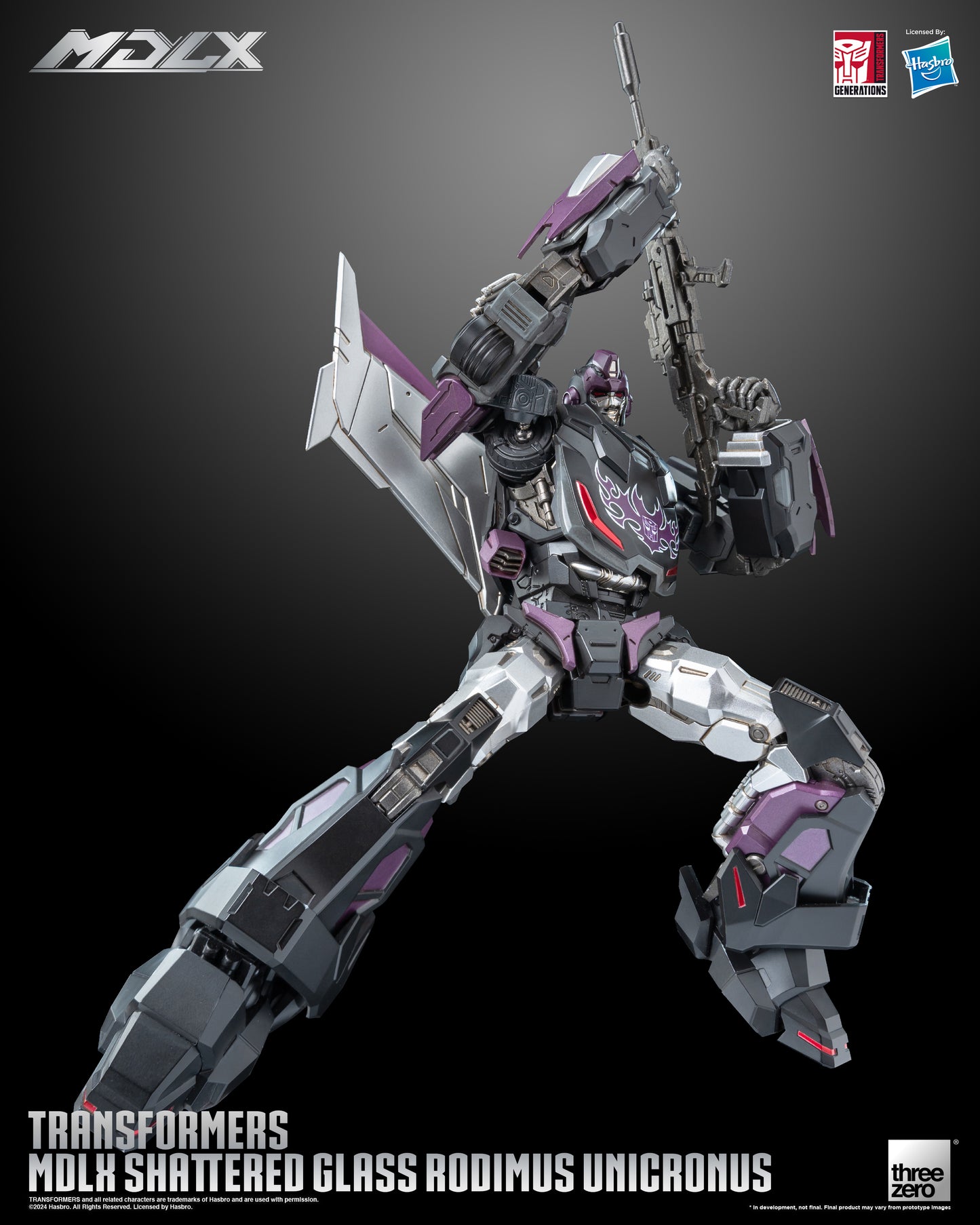 Rodimus Unicronus Transformers Shattered Glass MDLX Action Figure