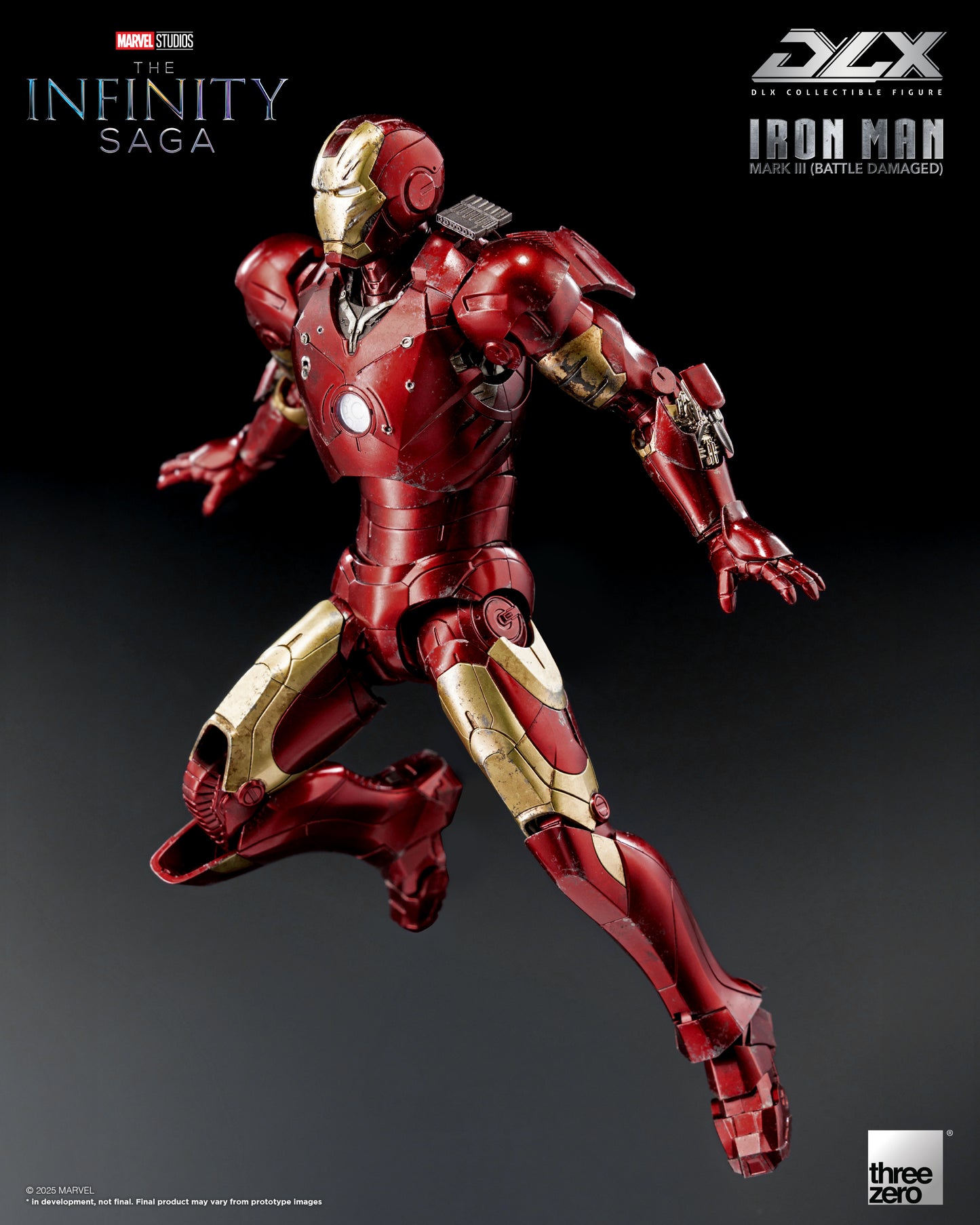 Iron Man Mark 3 Battle Damage Infinity Saga DLX Action Figure Pre-order