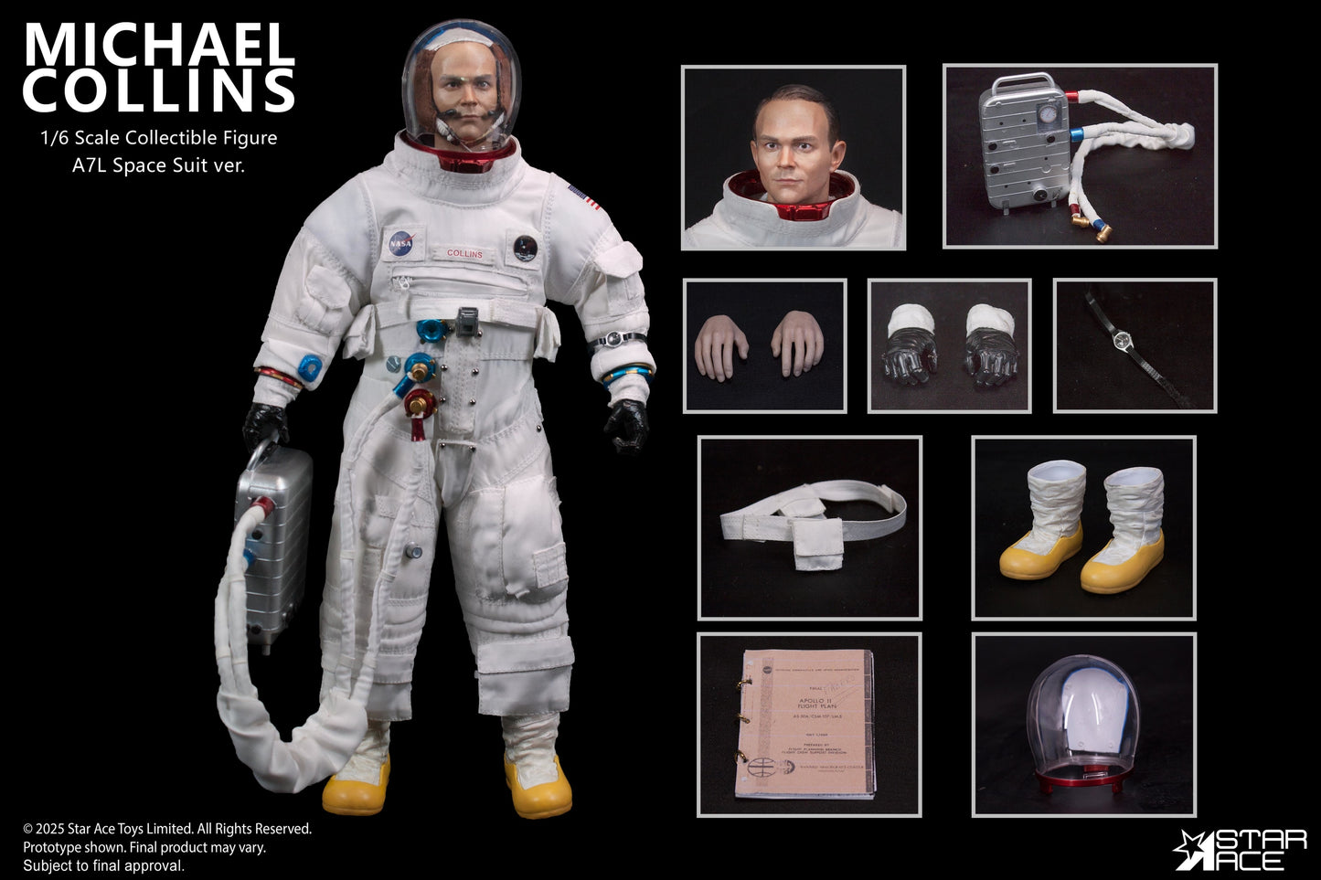 Col Michael Collins NASA Apollo 11 1/6 Scale Action Figure Pre-order