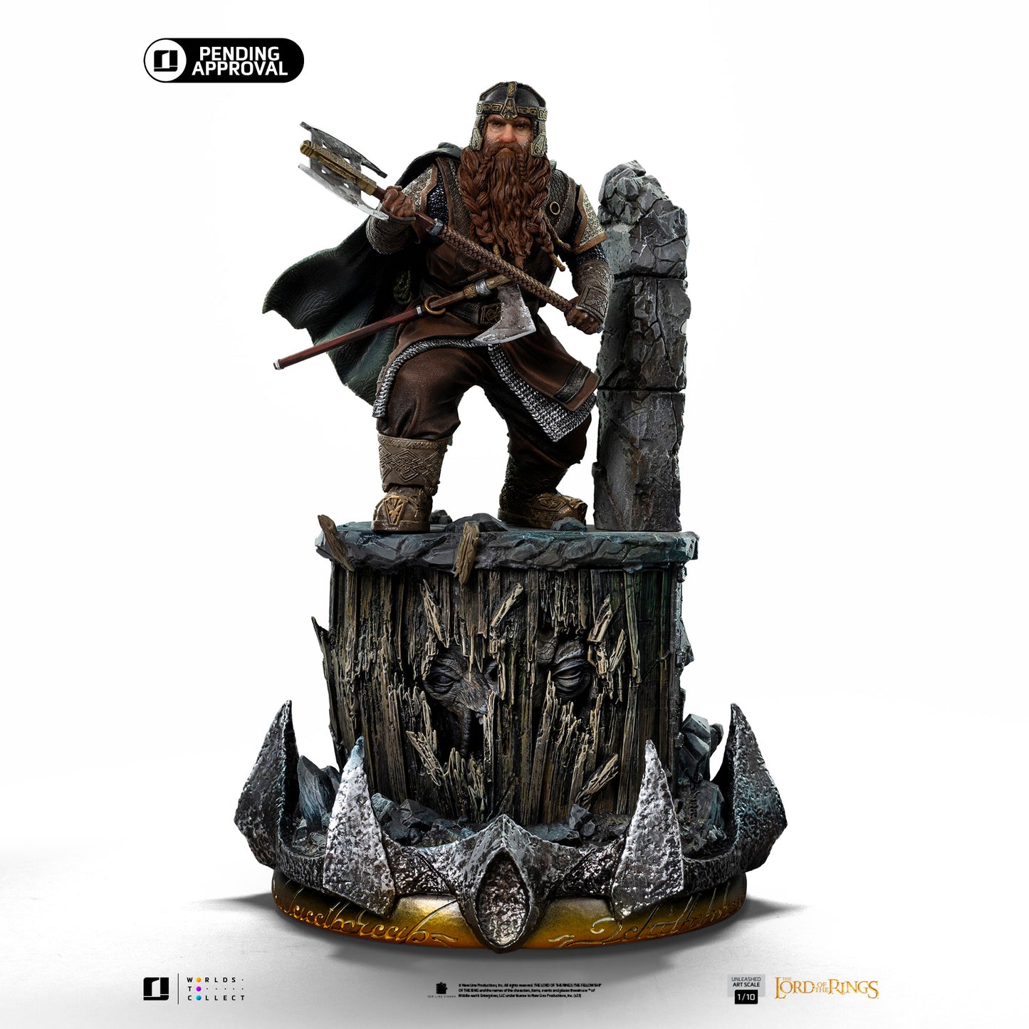 Gimli Unleashed LOTR 1/10 Scale Statue Pre-order