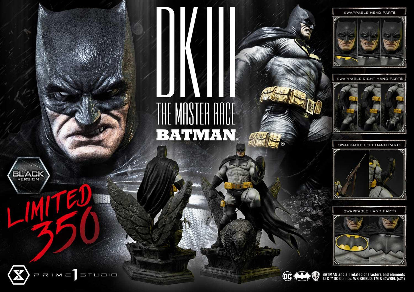 Batman Dark Knight III Master Race Black Version 1/3 Scale Statue