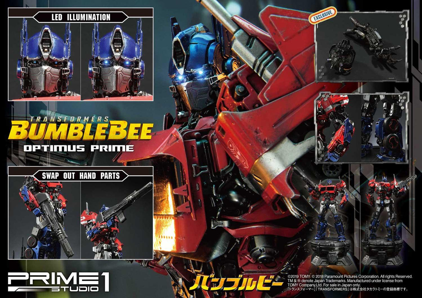 Optimus Prime EX Transformers Bumblebee Movie Cybertron Statue