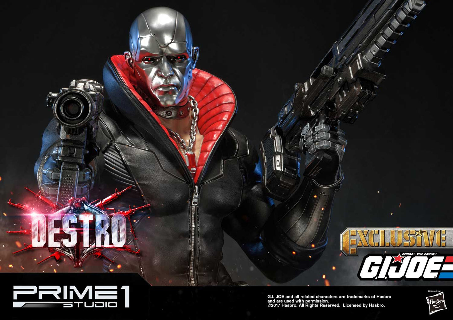 Destro Exclusive G.I. Joe 1/4 Scale Statue