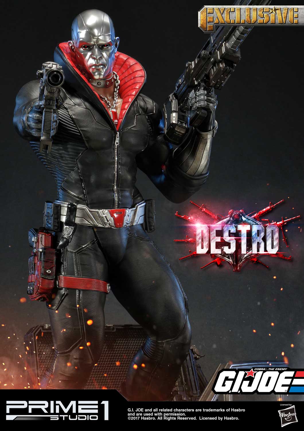 Destro Exclusive G.I. Joe 1/4 Scale Statue