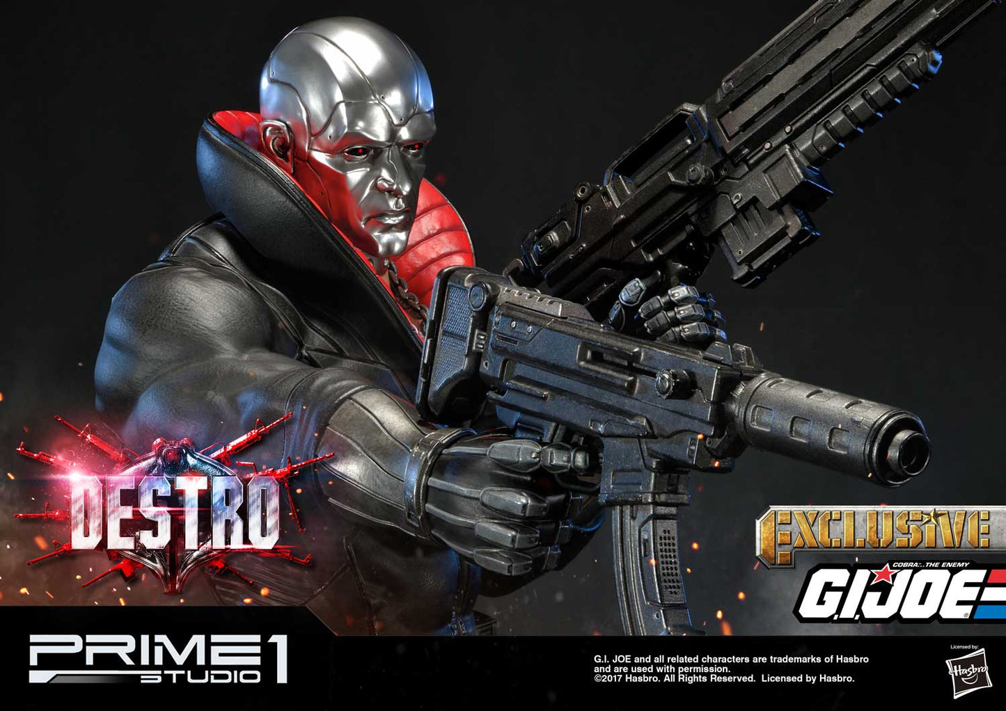 Destro Exclusive G.I. Joe 1/4 Scale Statue