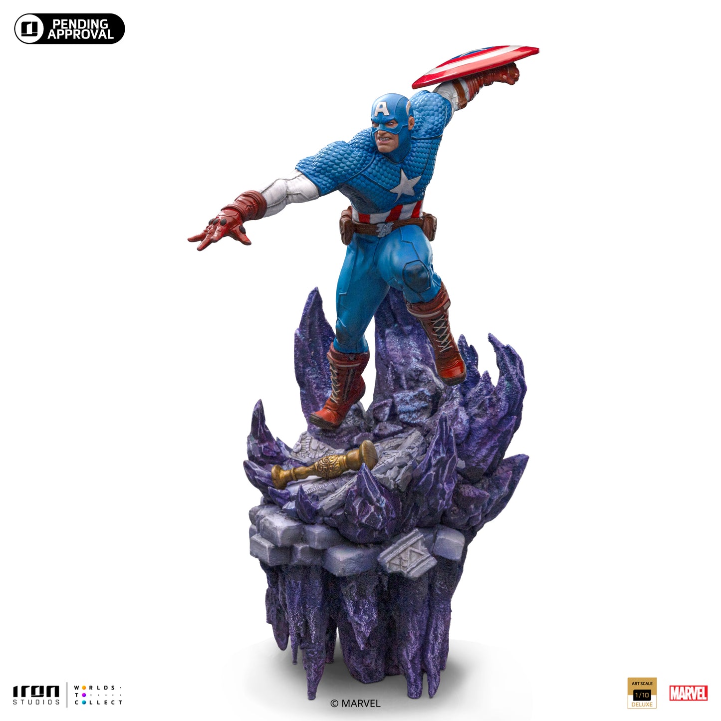 Captain America Deluxe Infinity Gauntlet Iron Studios 1/10 Scale Statue
