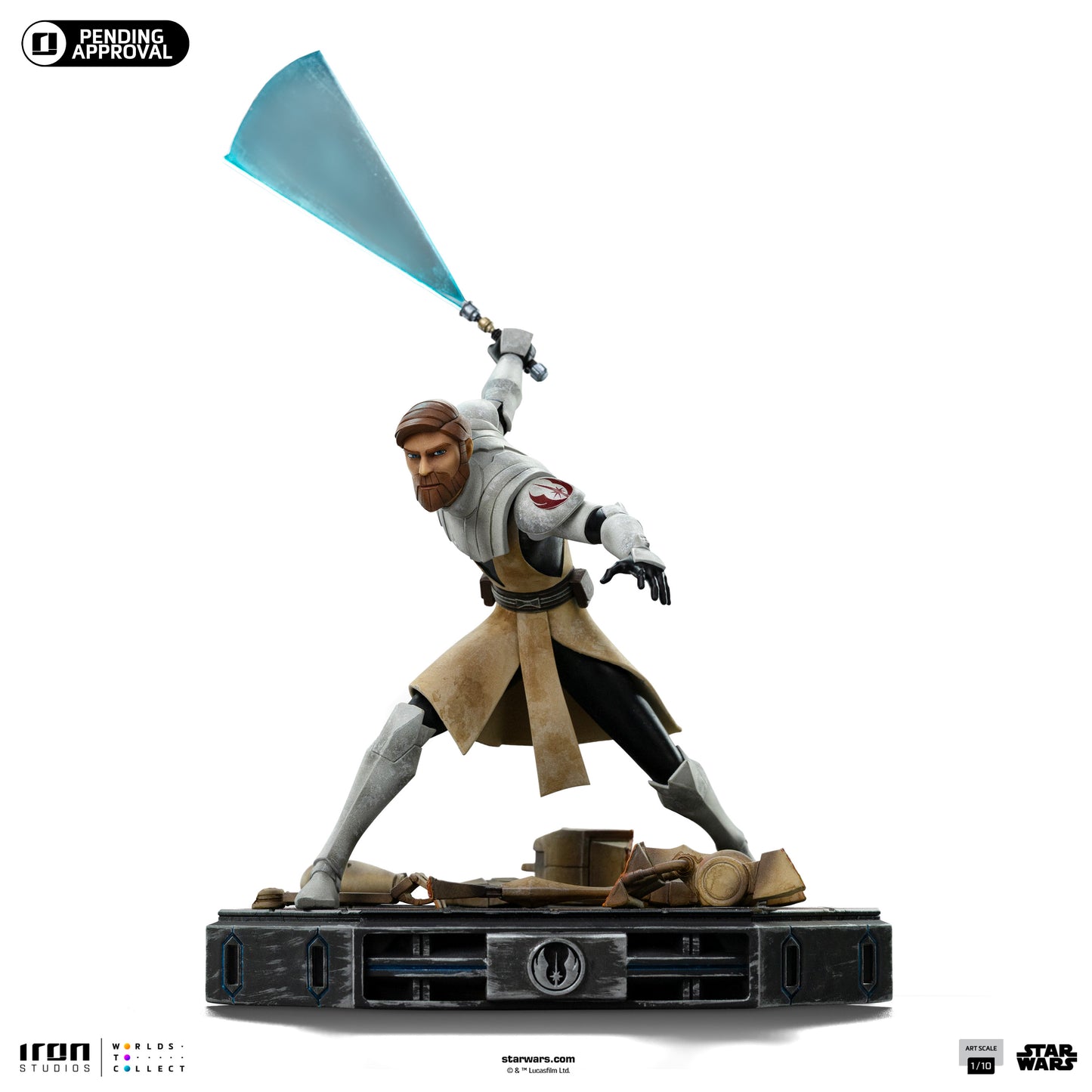 Obi-Wan Kenobi Star Wars Clone Wars 1/10 Scale Statue Pre-order