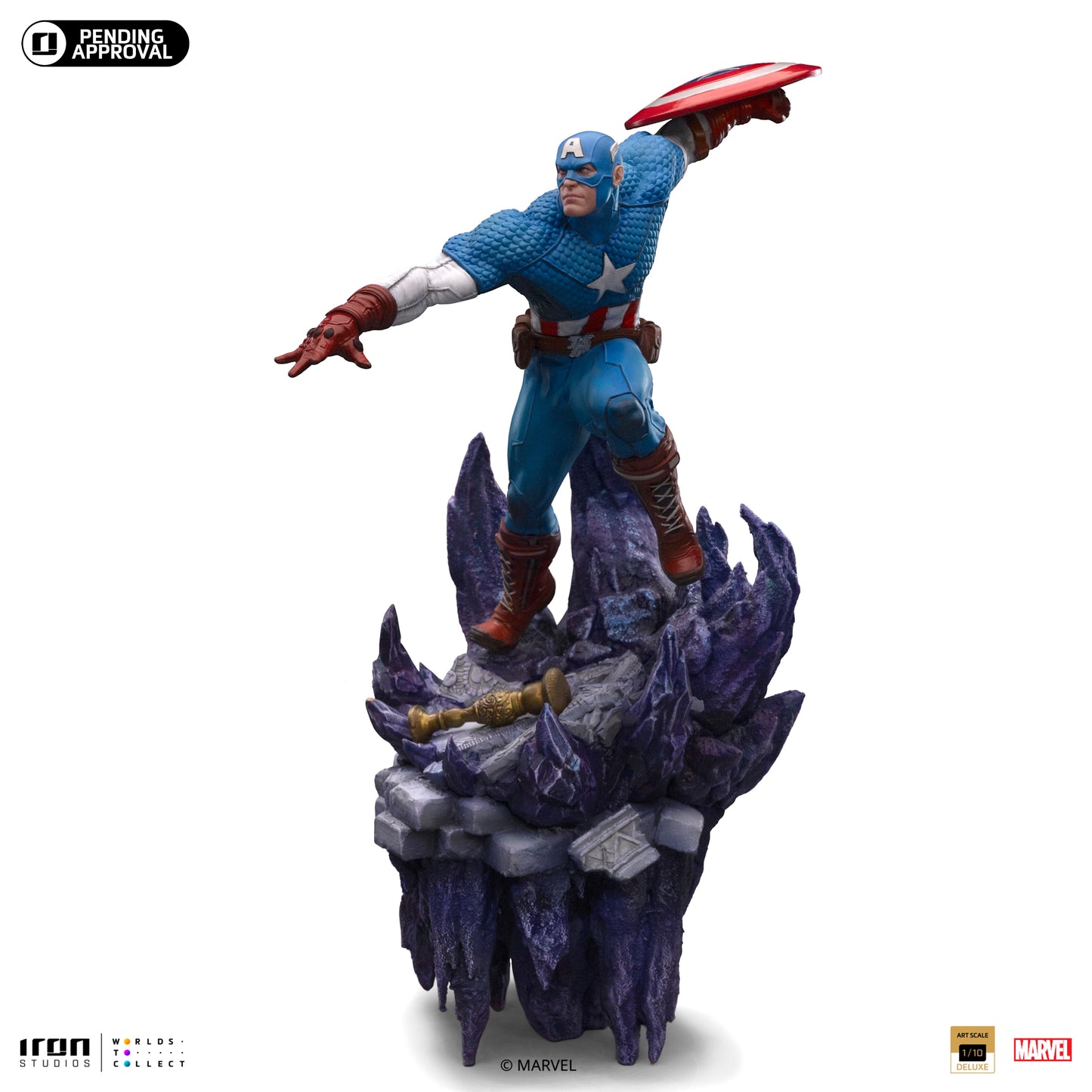 Captain America Deluxe Infinity Gauntlet Iron Studios 1/10 Scale Statue