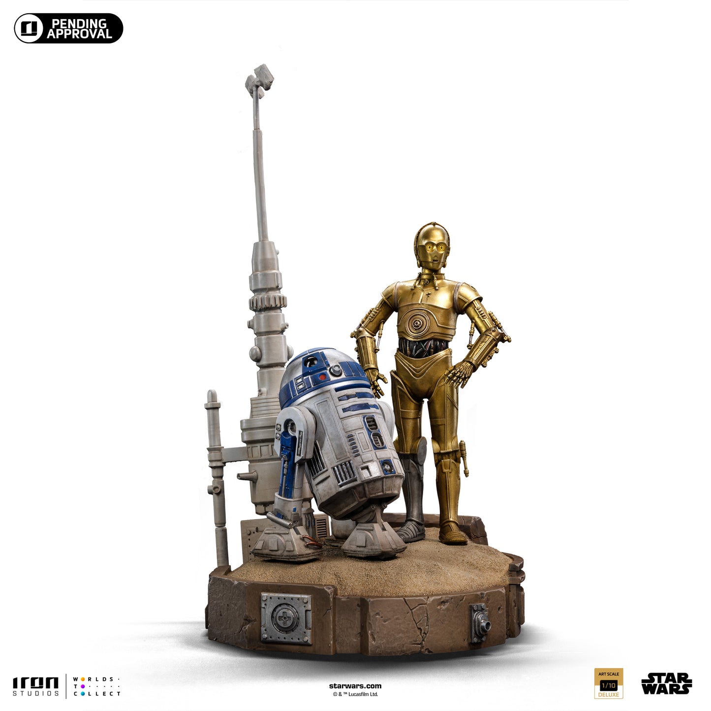C3PO and R2D2 Droids Star Wars Iron Studios 1/10 Scale Statue