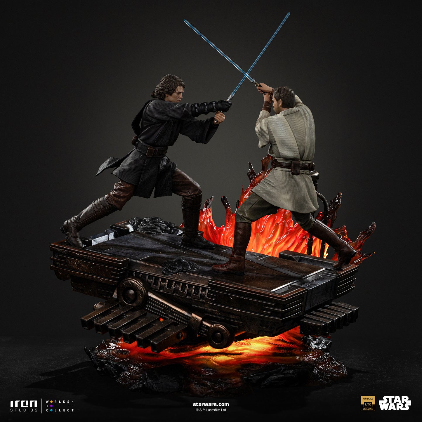 Anakin vs Obi-Wan Diorama Star Wars ROTS 1/10 Scale Statue Pre-order