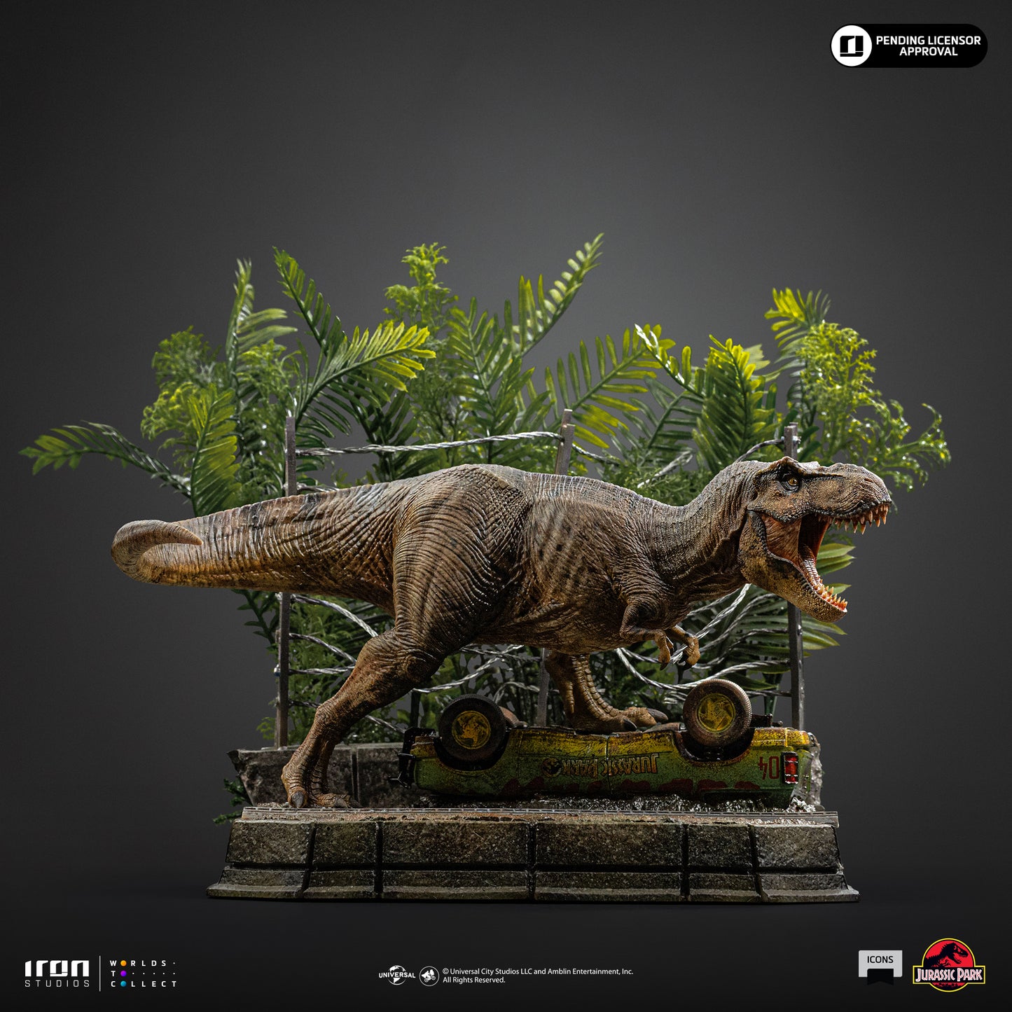 T-Rex Breakout Set A Jurassic Park Non-Scale Statue Pre-order