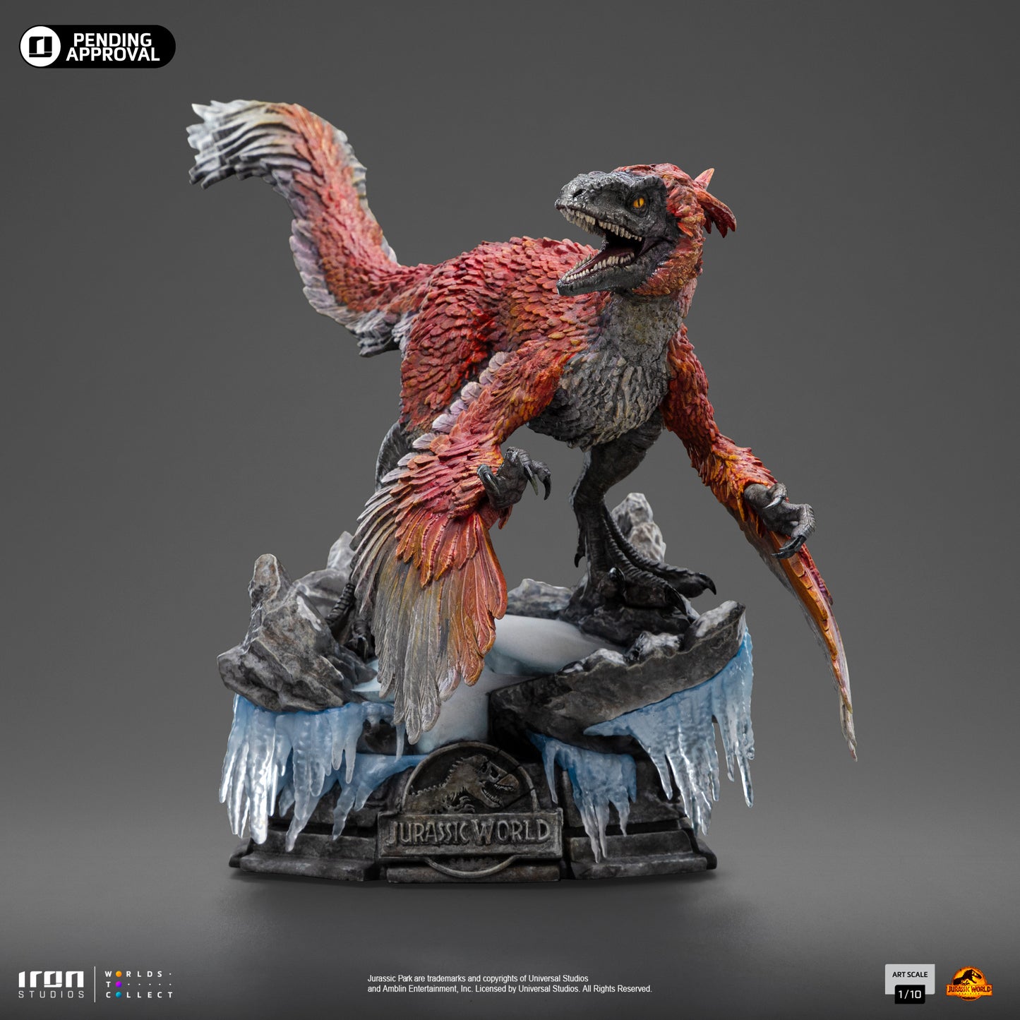 Pyroraptor Jurassic World Dominion 1/10 Scale Statue Pre-order