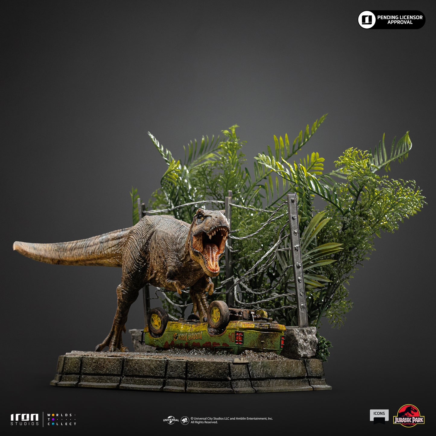 T-Rex Breakout Set A Jurassic Park Non-Scale Statue Pre-order
