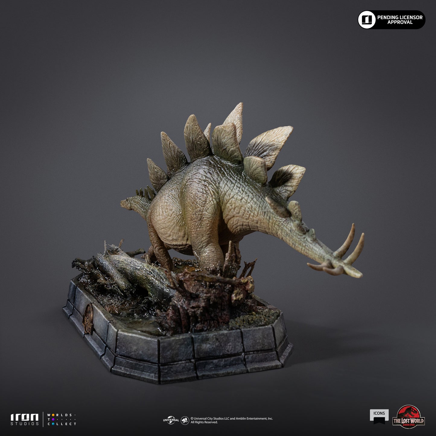 Stegosaurus The Lost World Jurassic Park Icons Non-scale Statue Pre-order