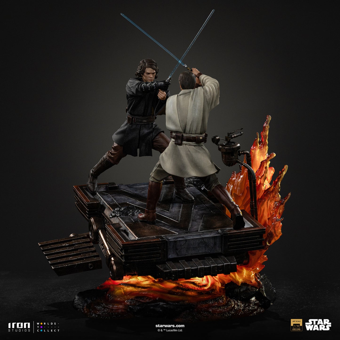 Anakin vs Obi-Wan Diorama Star Wars ROTS 1/10 Scale Statue Pre-order