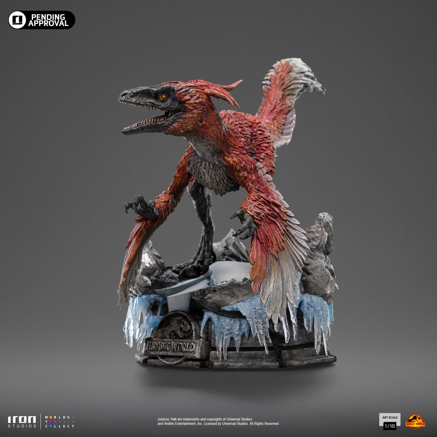 Pyroraptor Jurassic World Dominion 1/10 Scale Statue Pre-order