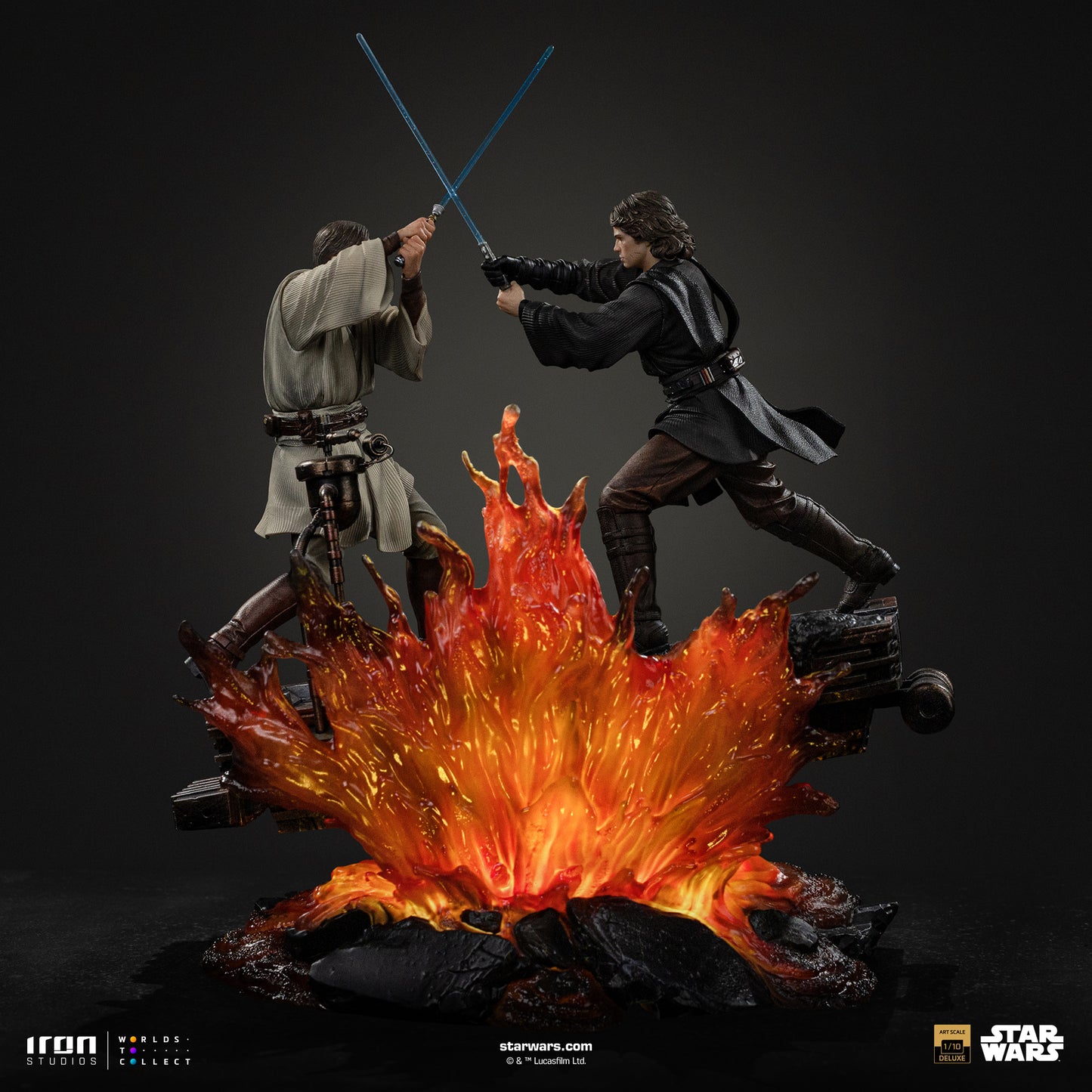Anakin vs Obi-Wan Diorama Star Wars ROTS 1/10 Scale Statue Pre-order