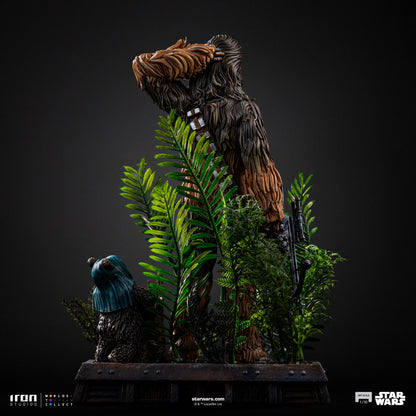 Chewbacca and Tokkat Star Wars ROTJ 1/10 Scale Statue Pre-order