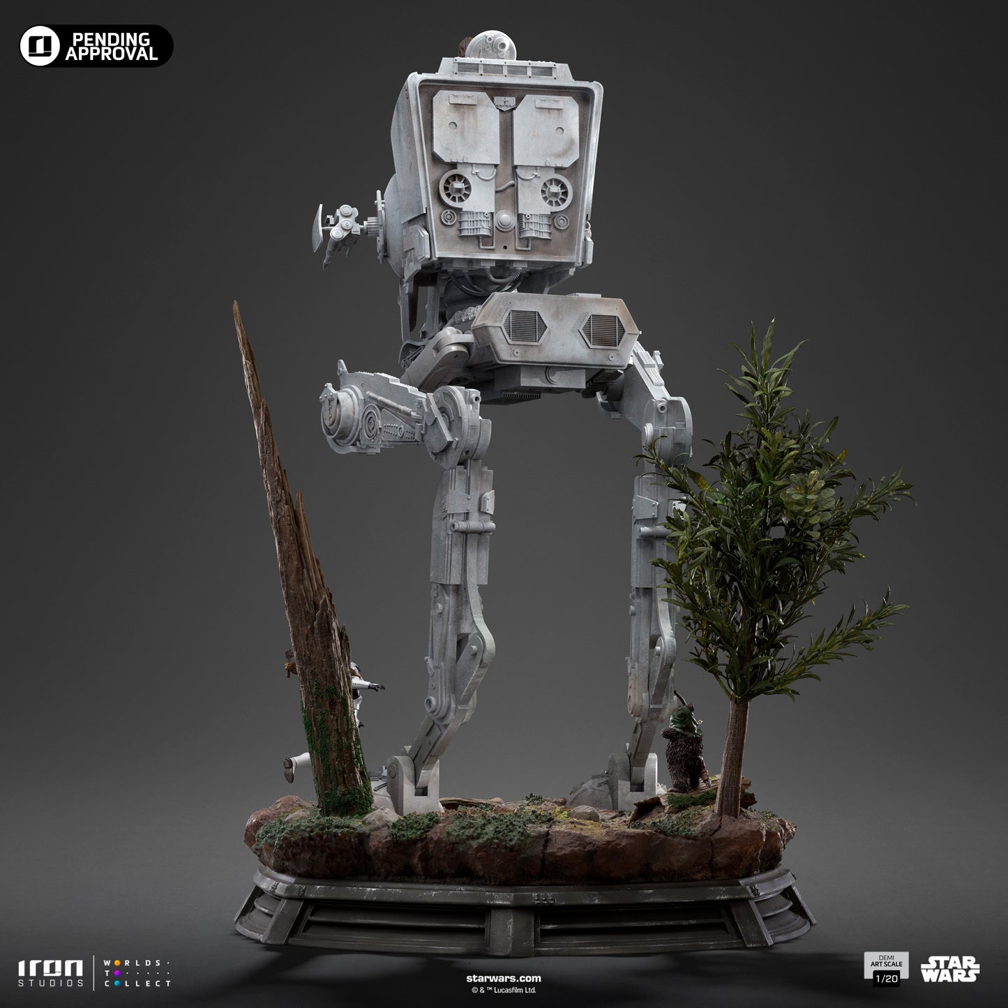 AT-ST and Chewbacca Star Wars 1/20 Scale Statue Pre-order