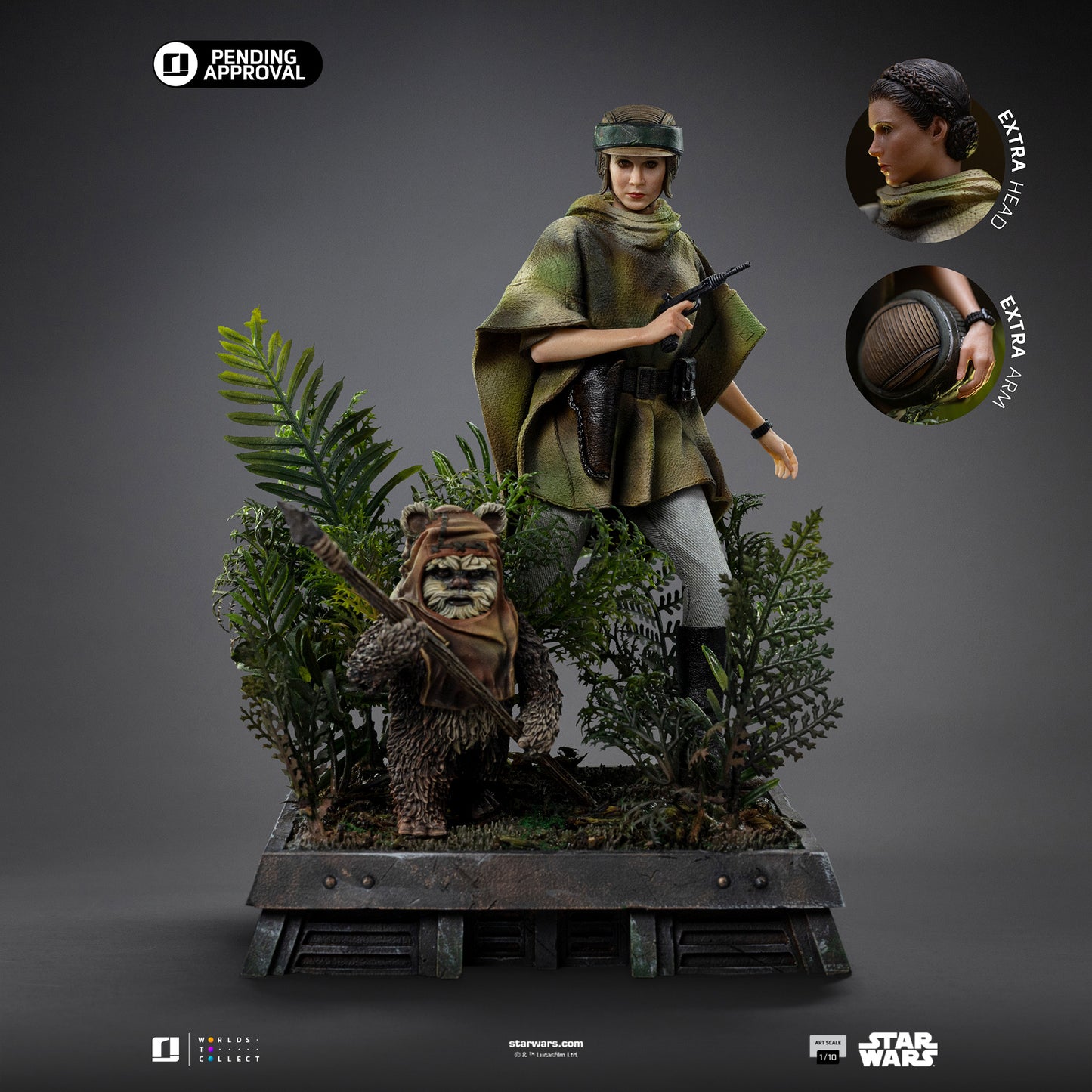 Leia and Wicket Star Wars ROTJ 1/10 Scale Statue Pre-order