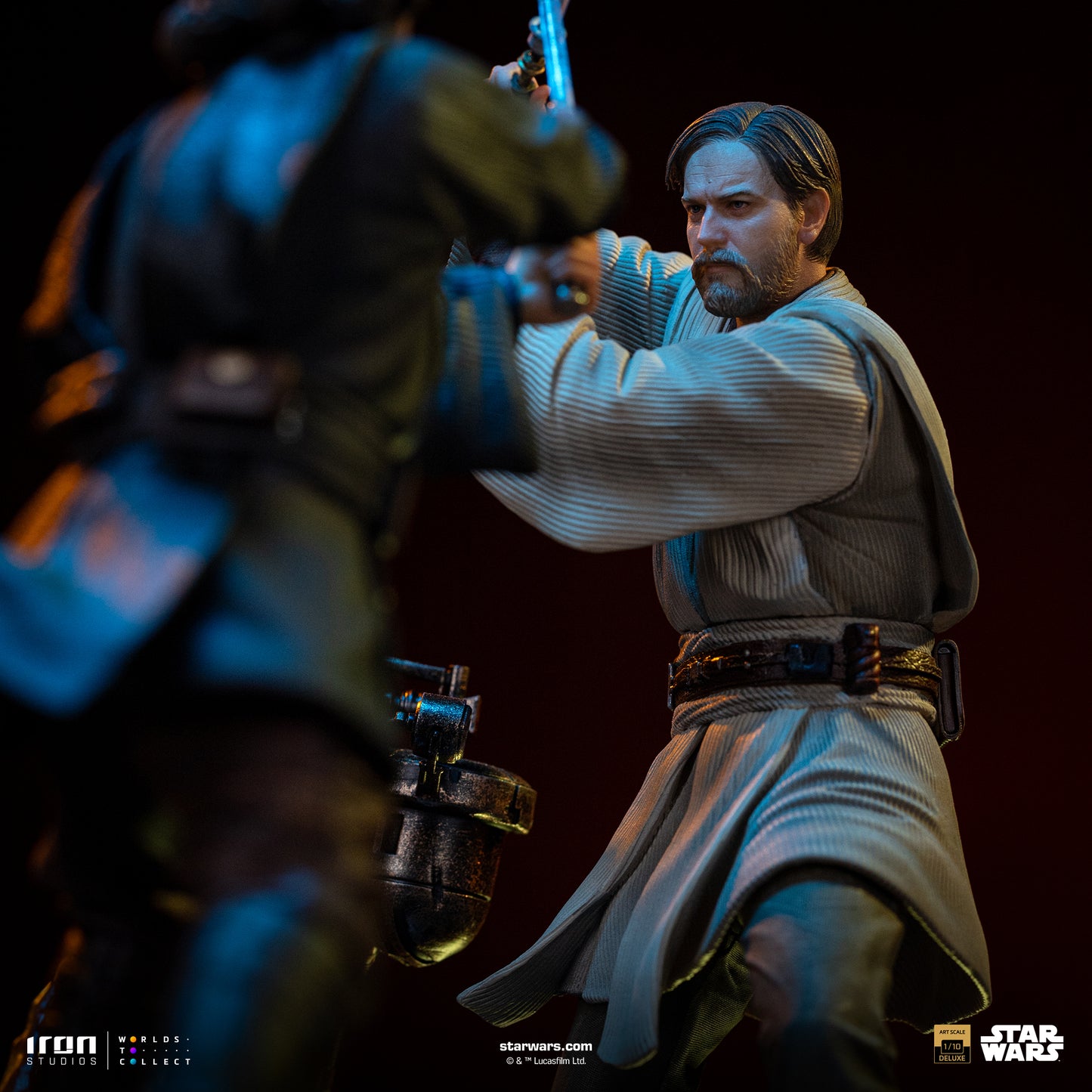 Anakin vs Obi-Wan Diorama Star Wars ROTS 1/10 Scale Statue Pre-order