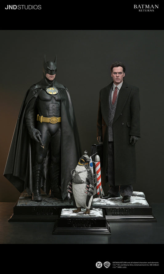 Batman and Bruce Wayne Batman Returns Dual Version 1/3 Scale Statue and Bust Pre-order