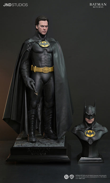 Batman and Bruce Wayne Batman Returns Dual Version 1/3 Scale Statue and Bust Pre-order