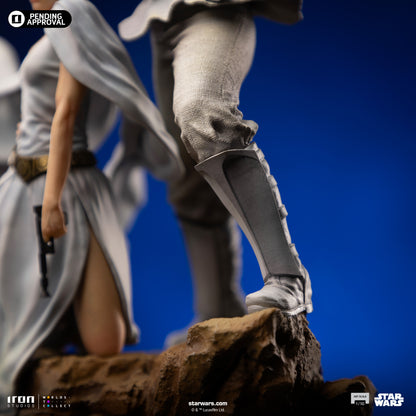 Luke and Leia Movie Poster Star Wars 1/10 Scale Statue Pre-order