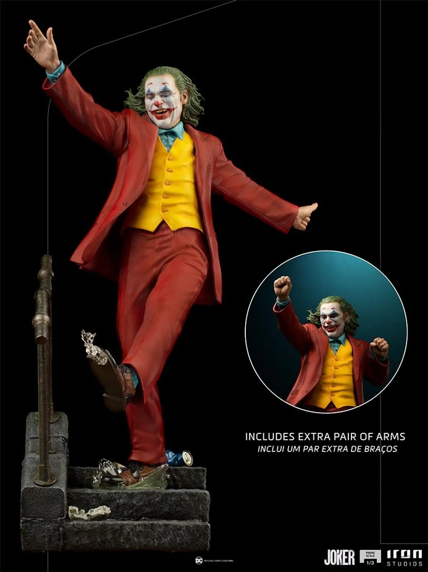 Joker Joaquin Phoenix The Joker Movie 1/3 Scale Statue