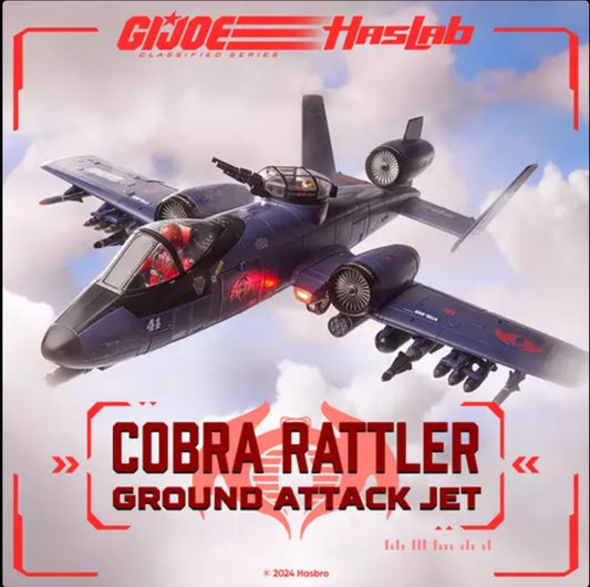 G.I. Joe Classified Series Cobra Rattler Ground Attack Jet Haslab Action Figure Pre-order