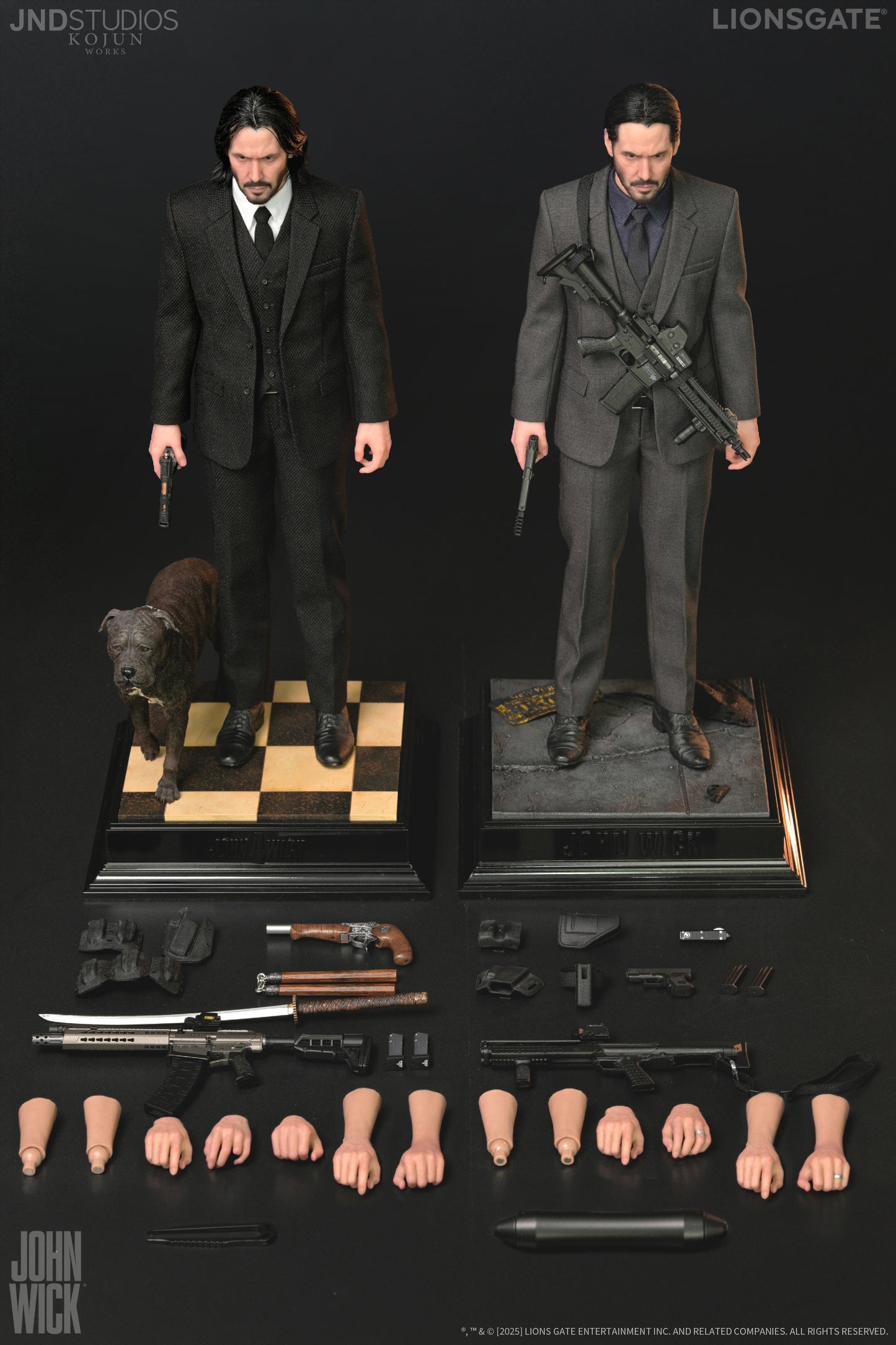John Wick Type C John Wick 1 and 4 Set 1/6 Scale Action Figure Pre-order