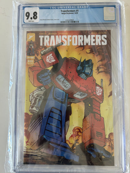 Transformers #1 2023 Comic Series 9.8 CGC Graded Comic