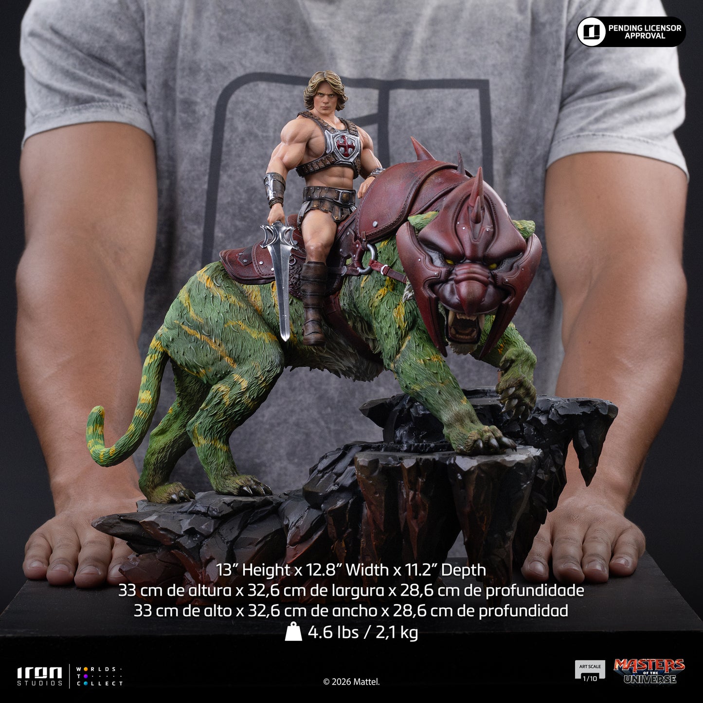 He-Man and Battlecat MOTU Movie 1/10 Scale Statue Pre-order