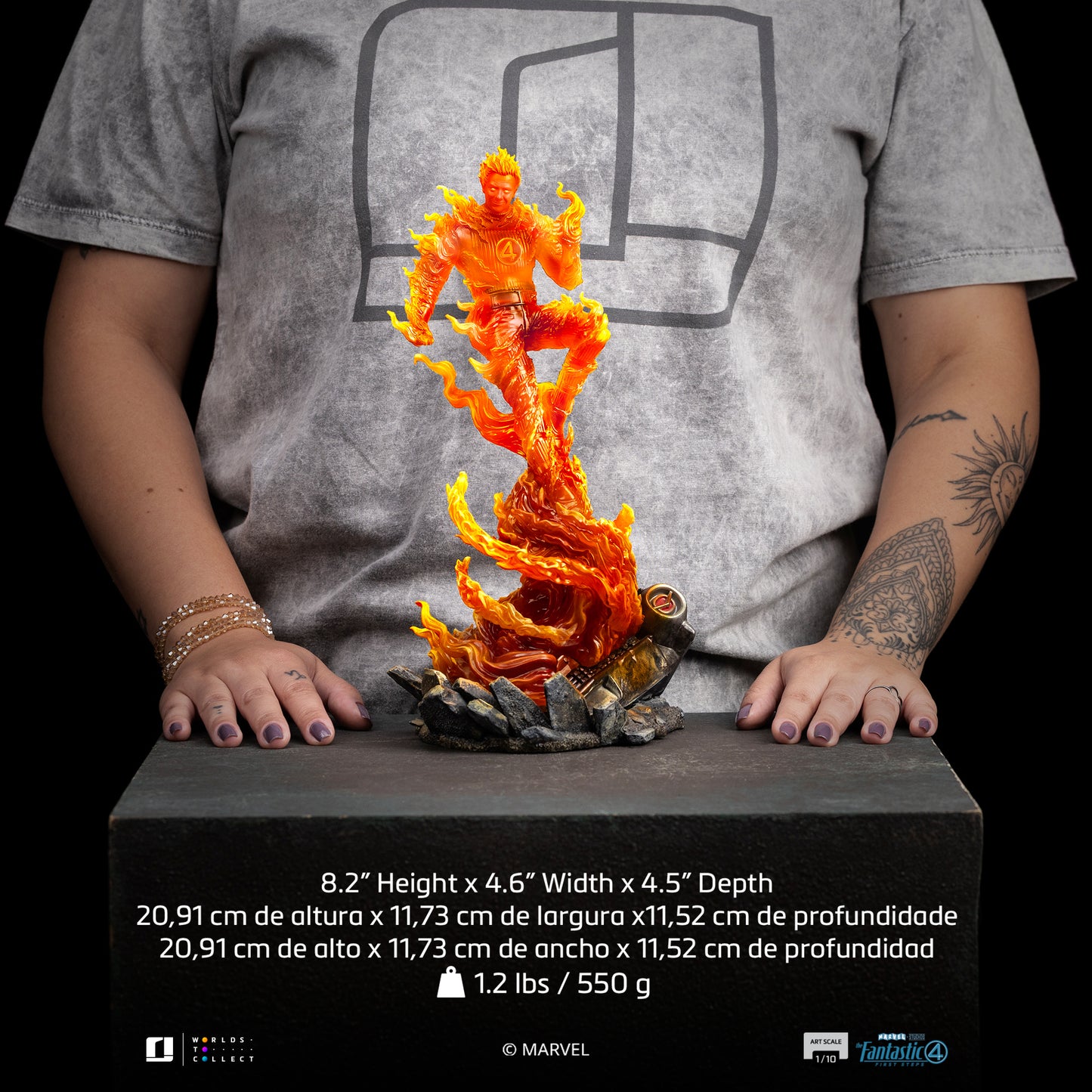 Human Torch Fantastic 4 1/10 Scale Statue Pre-order