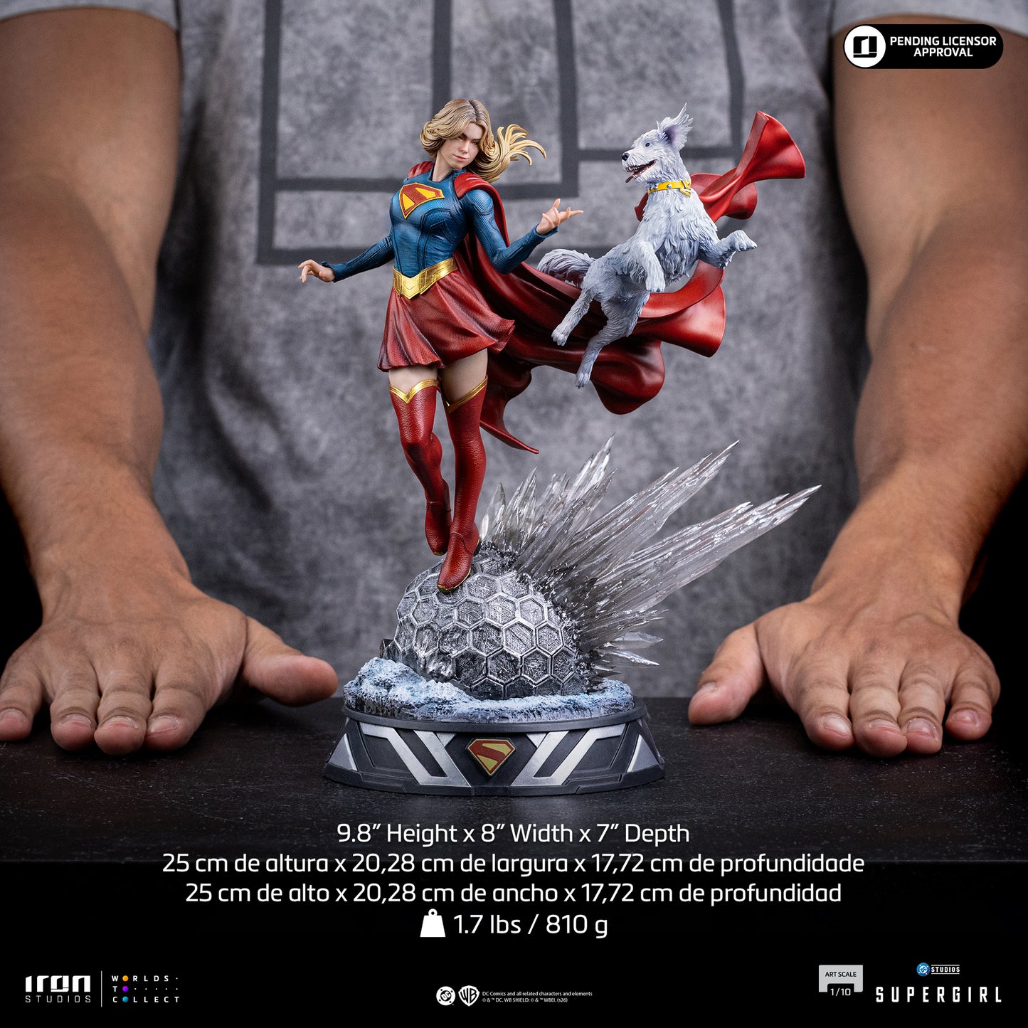 Supergirl & Krypto Supergirl Movie 1/10 Scale Statue Pre-order