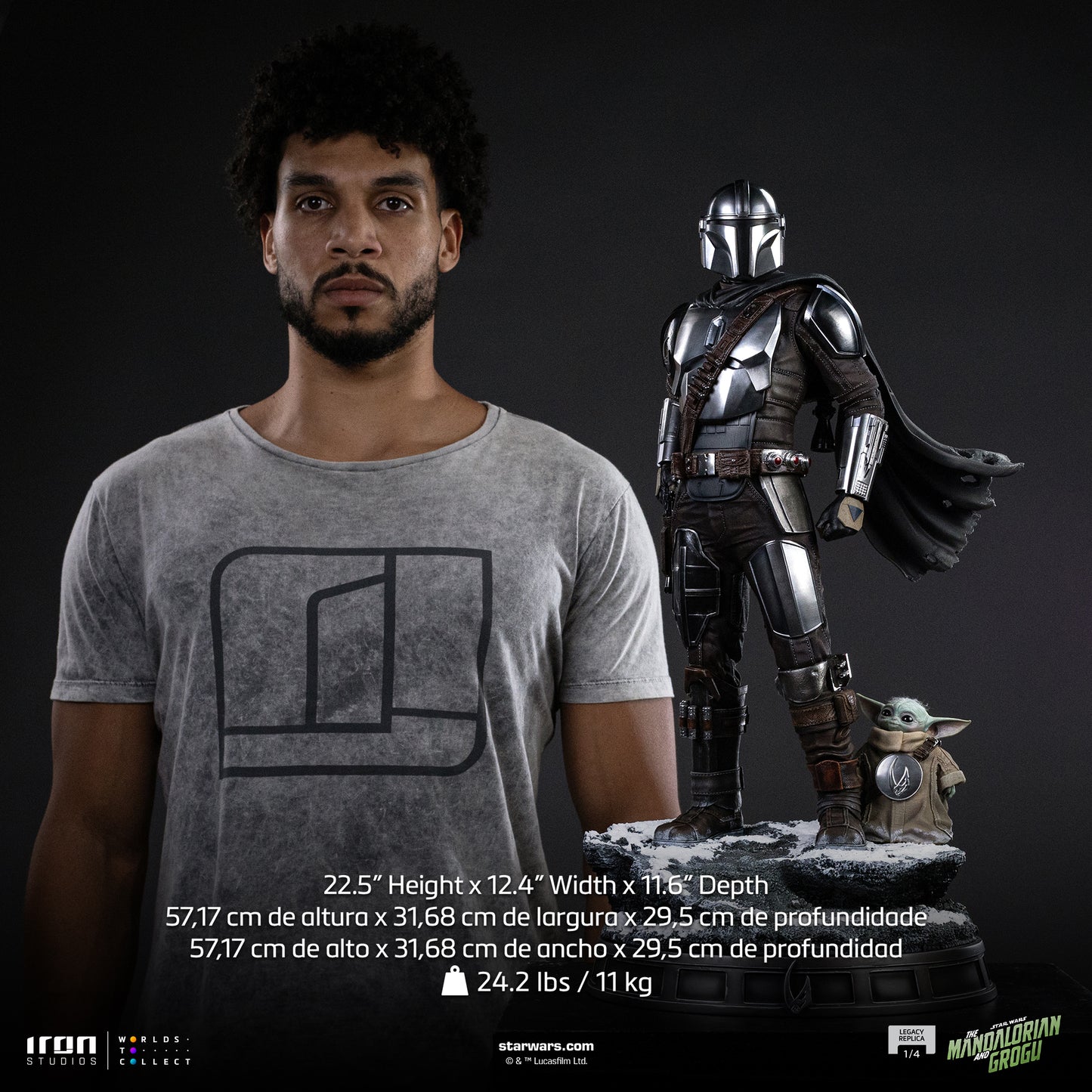 The Mandalorian and Grogu The Mandalorian and Grogu Movie 1/4 Scale Statue Pre-order