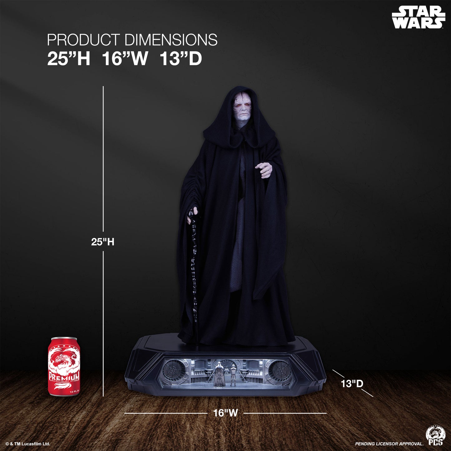 Emperor Palpatine Hyperreal Star Wars 1/3 Scale Statue Pre-order