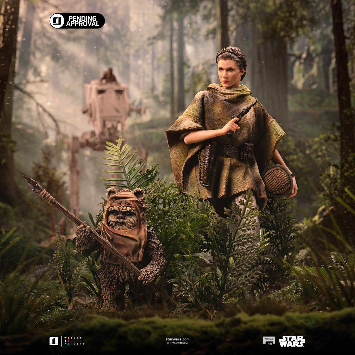 Leia and Wicket Star Wars ROTJ 1/10 Scale Statue Pre-order