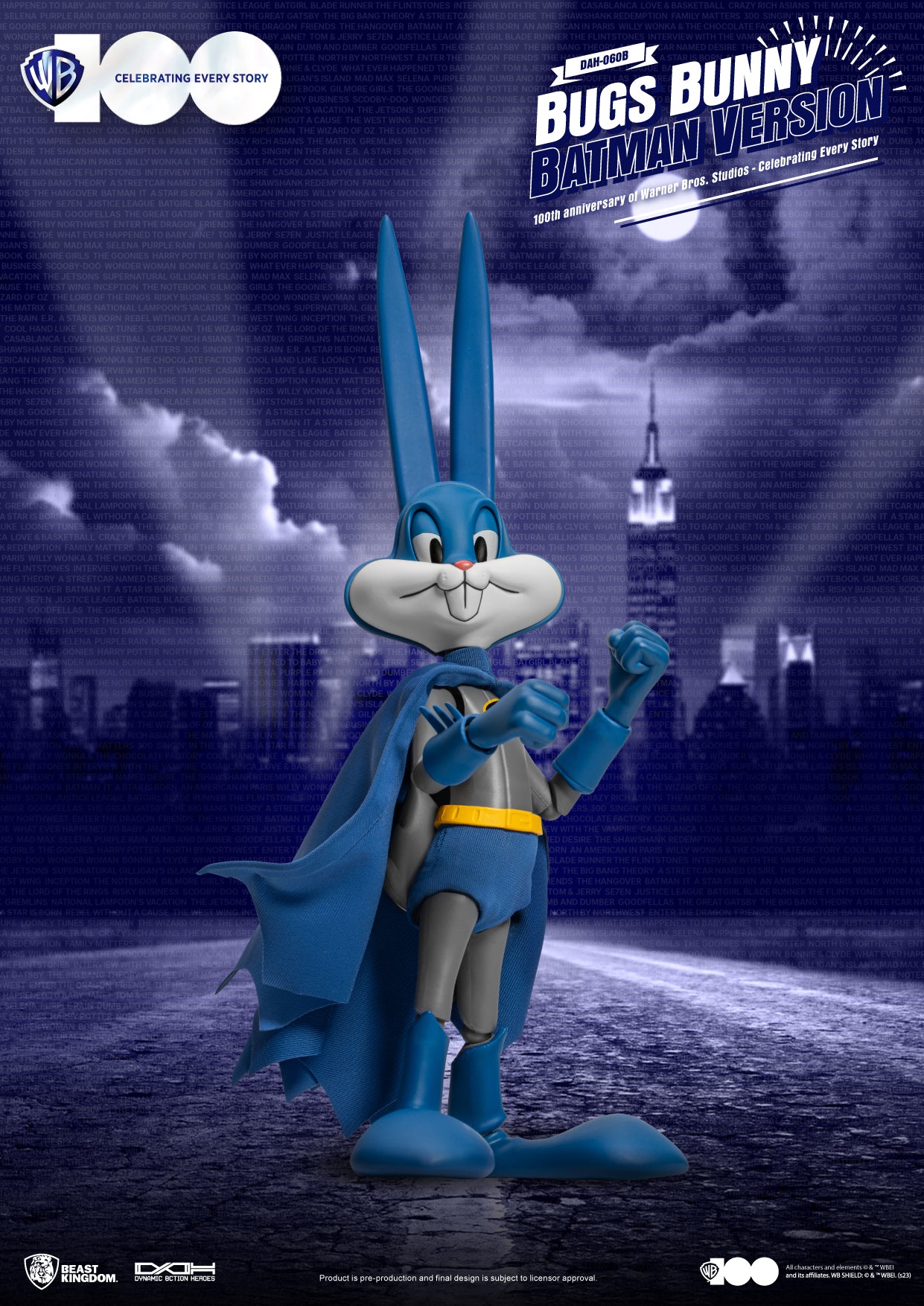 Buggs Bunny Batman Warner Brothers 100th Anniversary Beast Kingdom Dynamic 8-action Action Figure