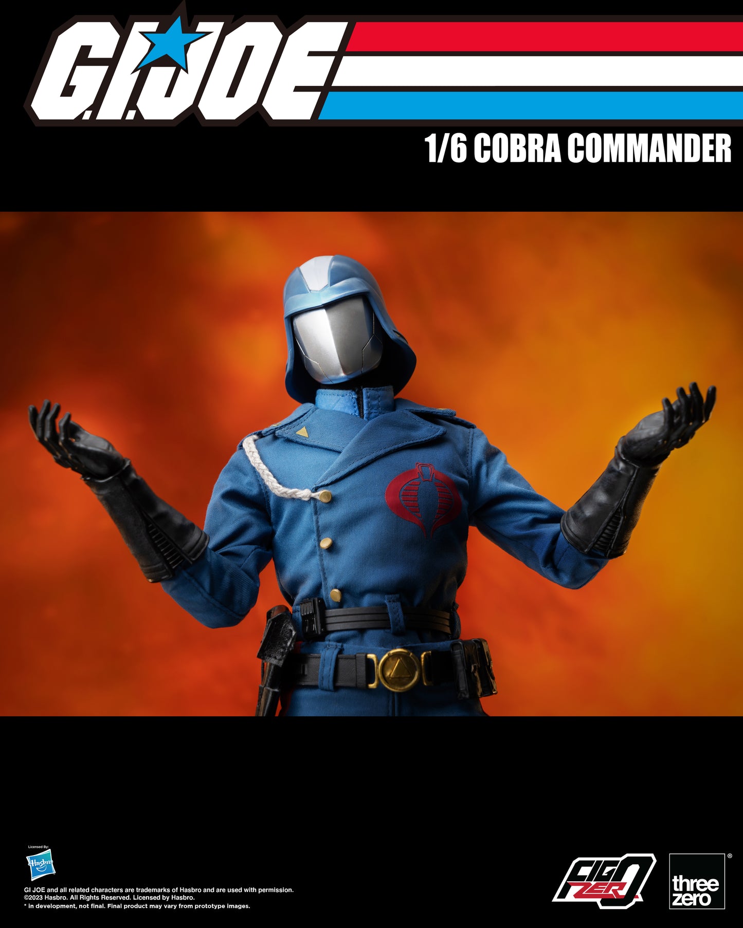 Cobra Commander GI Joe Threezero 1/6 Scale Action Figure Pre-order