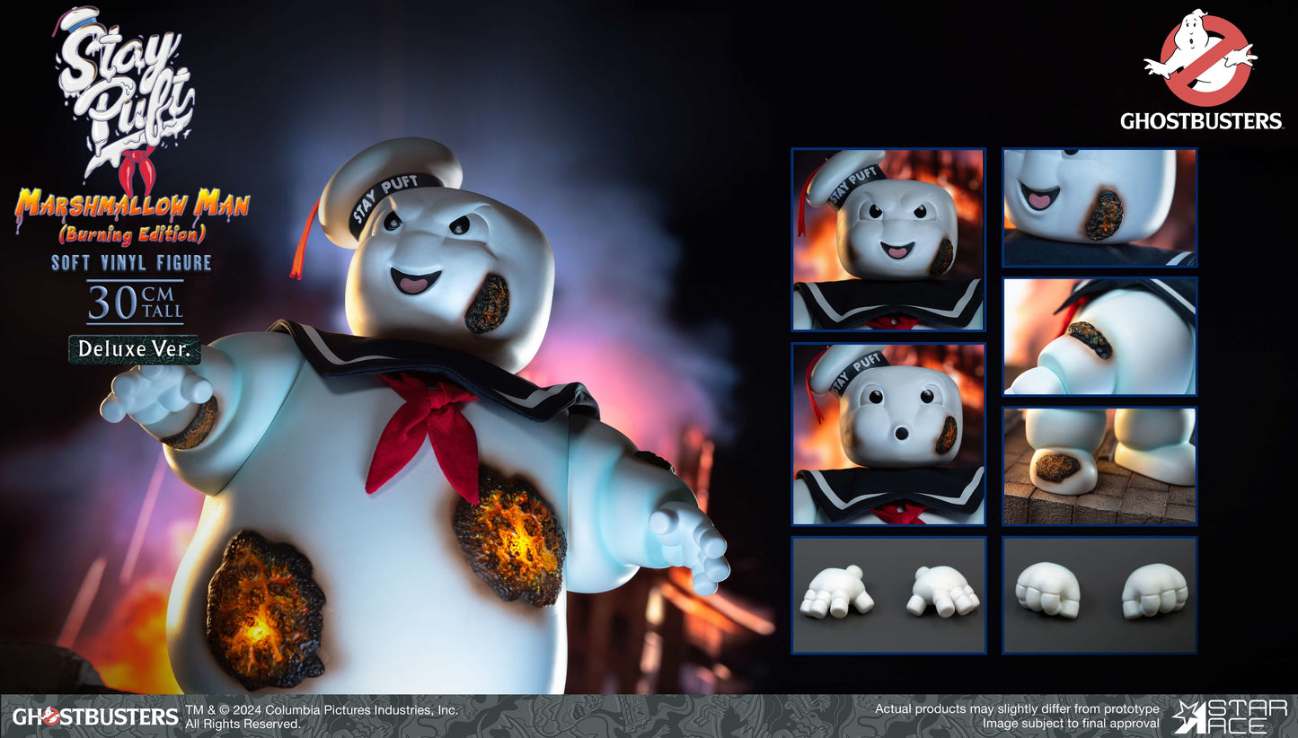 Stay Puft Marshmallow Man Ghostbusters Vinyl Figure Burning Edition Deluxe Pre-order