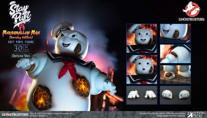 Stay Puft Marshmallow Man Ghostbusters Vinyl Figure Burning Edition Deluxe