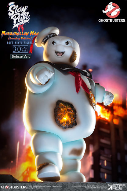 Stay Puft Marshmallow Man Ghostbusters Vinyl Figure Burning Edition Deluxe